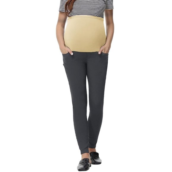 Maacie Maternity Casual Elastic 'Secret Fit' Skinny Pants M *NWT* - Picture 3 of 7